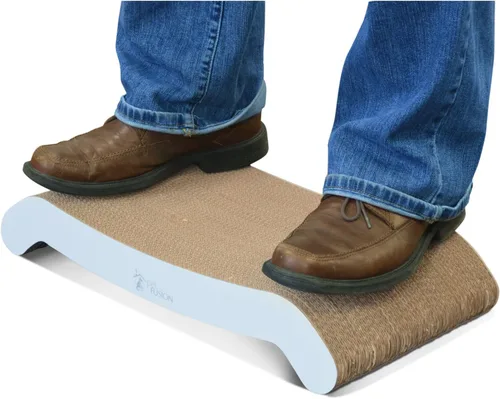 Vista 6 de PetFusion Almohadilla abatible para rascar gatos, 2 diseños en uno Estándar - Blanco