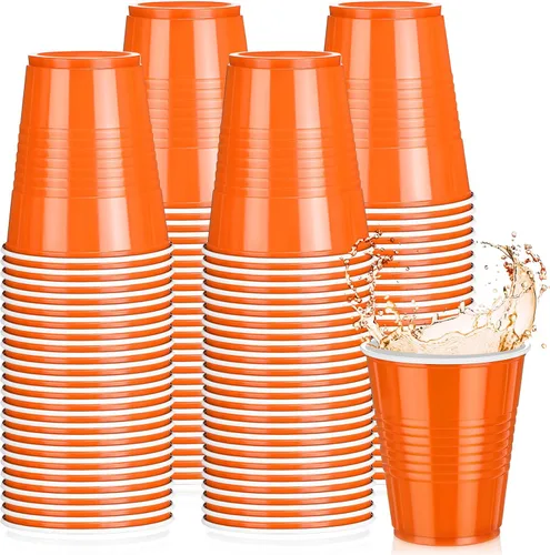 Vista 8 de Pickmesh Paquete de 50 Vasos de Plástico de 12 oz Vasos Desechables de Navidad a Granel para el Día de Año Nuevo, Bodas, Cumpleaños, Baby Shower
