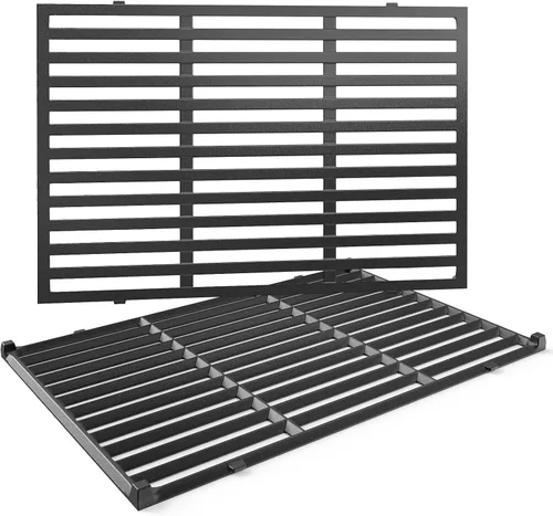 Vista 23 de Uniflasy Rejillas de hierro fundido esmaltado de porcelana de 17.5 pulgadas para Weber Spirit E-210 S-210 E-220 S-220, Spirit I & II Serie 200