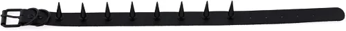Vista 5 de FM FM42 Unisex Multicolor Simulated Leather PU Black-toneSilver-tone Spikes Rivets Spiked Punk Rock Gothic Choker Collar Necklace