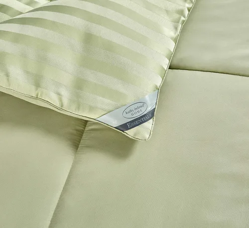 Vista 8 de Blue Ridge Home Fashions Kathy Ireland-Essentials - Juego de edredón reversible de 3 piezas de microfibra con diseño de damasco, color chocolate