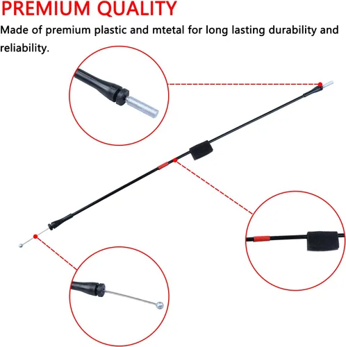 Vista 5 de Cable de pestillo inferior de la puerta trasera lado izquierdo y derecho compatible con Ford F150 2004 F150 Heritage 1997-1999 F250 Cables
