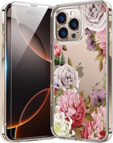 Vista 21 de bicol - Funda protectora a prueba de golpes para iPhone 15 Plus, funda delgada de acrílico transparente y diseños modernos para niña y mujer, 6.7