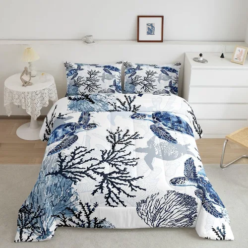 Vista 35 de Juego de ropa de cama Happy Camping de Homewish, tamaño individual, con diseño de osos cazadores y pinos, para niños, hombres, adultos, decoración