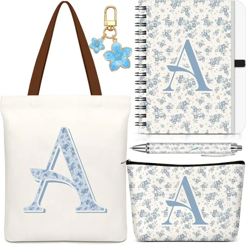 Vista 25 de Talltalk 5 piezas de bolsas de mano con iniciales, regalos para mujer Beige