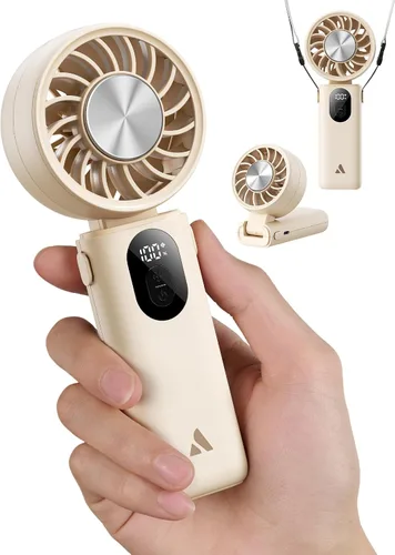 Vista 10 de Aecooly Mighty Ventilador portátil de mano Refrigeración máxima de 20 Beige