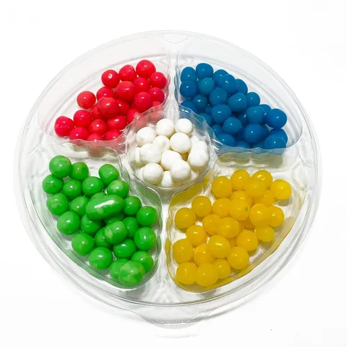 Vista 13 de NY Spice Shop Bandeja surtida de chicles – Bandeja de chicles afrutados de 2 libras – Gumballs para bufé de dulces – Bolas de chicle jugosas