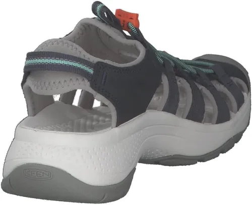 Vista 6 de KEEN Astoria West - Sandalias deportivas con puntera cerrada para mujer, Negro Gris