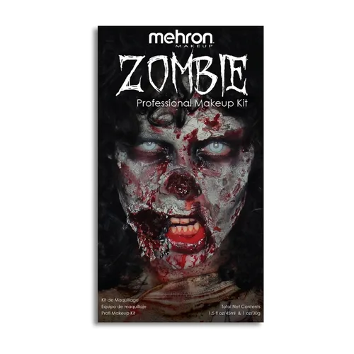 Vista 11 de Mehron - Kit de maquillaje premium de personaje (gorra calva) All-Inclusive Kit for Halloween & Cosplay. Comes with Makeup, Tools, & Instructions.