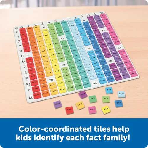 Vista 4 de Learning Resources Rainbow Multiplication Board
