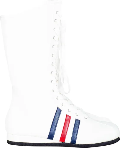 Vista 6 de Rocky Boxing - Botas de disfraz blancas para cosplay