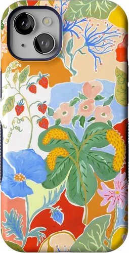 Vista 118 de Casely Funda para iPhone 15 Flores pintadas Frida Kahlo Floral Girly Funda atrevida Compatible con MagSafe