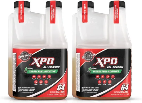 Vista 9 de Opti-Lube XPD - Aditivo de combustible diésel para todas las estaciones, botella dosificadora de 16 onzas, paquete de 4