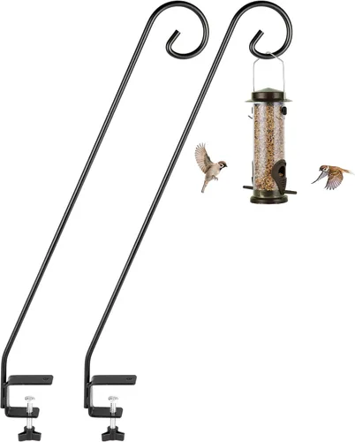 Vista 10 de MIXXIDEA Kit de montaje para colgar en riel de cubierta de valla de 11 pulgadas de largo, gancho decorativo resistente para comederos de pájaros