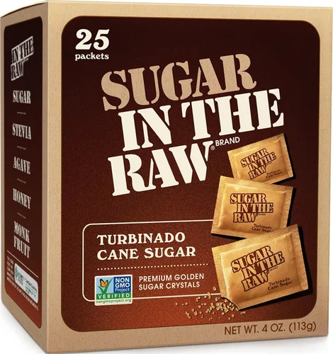 Vista 14 de SUGAR IN THE RAW, paquetes de azúcar de caña granulada, 100 unidades (paquete de 8) Azúcar turbinado puro, totalmente natural, proyecto verificado