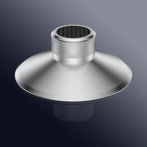 Vista 7 de Estabilizador de disco de vinilo de audio para el hogar de aluminio de 4.59 oz/4.6 onzas para tocadiscos LP (plateado 130S)