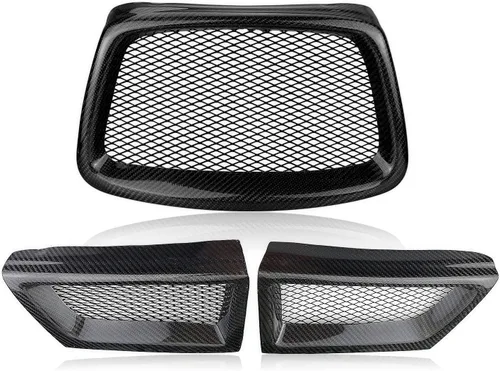 Vista 3 de Parrilla delantera de fibra de carbono para Subaru Impreza 9th WRX STI 2006-2007