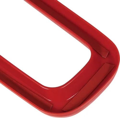 Vista 6 de Yoursme Parrilla delantera insertos malla ABS Grill Guard cubierta Trim rojo 7 unids para Jeep Renegade 2015 2016 2017 2018