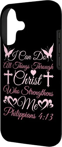 Vista 2 de Christian I Can Do All Things Through Christ Religious Case for iPhone 17