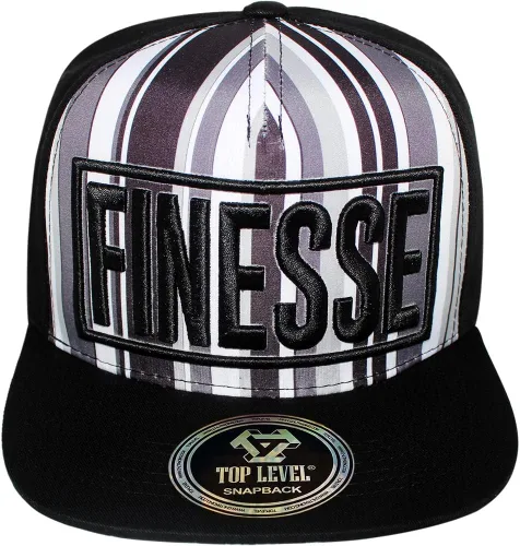 Vista 2 de Top Level Gorra ajustable de algodón Snapback 7 (varios diseños únicos de sombreros disponibles)