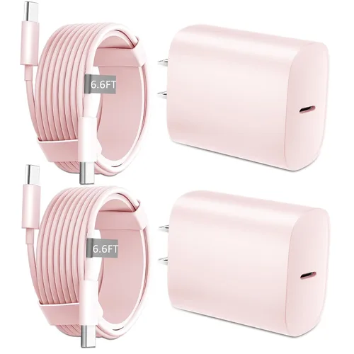 Vista 21 de Cargador para iPhone 16 15 Pro Max de carga rápida, bloque de carga USB C de 20 W para iPhone 16 15 con cable de carga tipo C de 3 metros