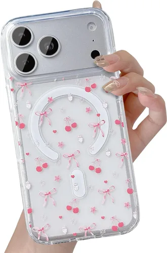 Vista 84 de UEEBAI - Funda magnética para iPhone 11, diseño de lazo, compatible con MagSafe, funda transparente delgada inalámbrica, antiamarilleo, a prueba