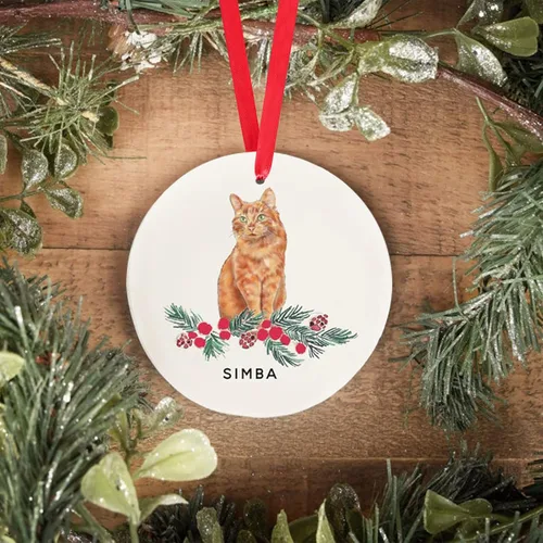 Vista 25 de Adornos de Navidad personalizados para perros, Adorno personalizado de perro boyero de Berna de Zmoicky, Adorno conmemorativo personalizado