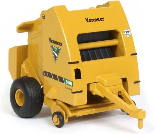 Vista 2 de Vermeer Model 604R - Bailer redondo para heno con bala de heno a escala 1:64, modelo fundido a troquel - Speccast - Cust1639