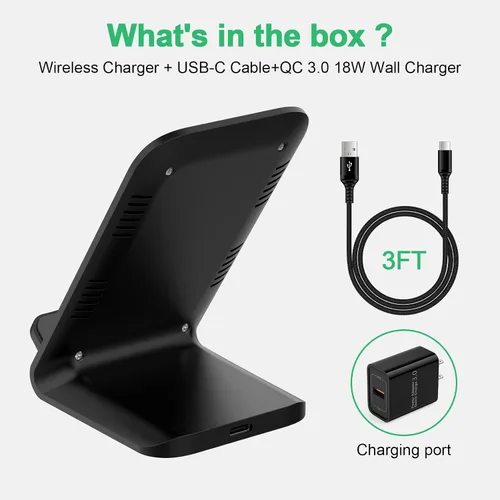Vista 5 de Cargador inalámbrico Android Samsung para Samsung Galaxy S25FE S25 Plus S25 Edge S25 Ultra S24FE S23 S22, soporte de cargador de teléfono