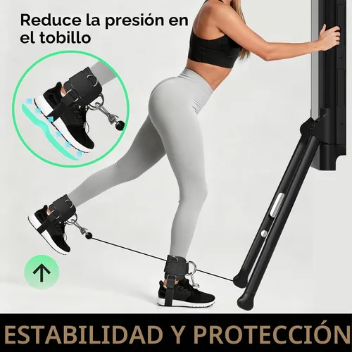 Vista 5 de Correa de tobillo compatible con máquina tonal, correas de tobillo para gimnasio en casa inteligente, accesorio para máquina de cable con ajuste