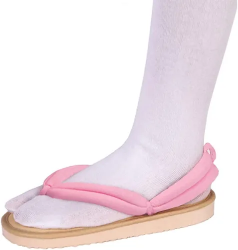 Vista 3 de UZAIN Anime Kimetsu no Yaiba Cosplay Zueco Zapatos Kamado Tanjirou Shinobu Cosplay Sandalia Prop Oshitari con calcetines