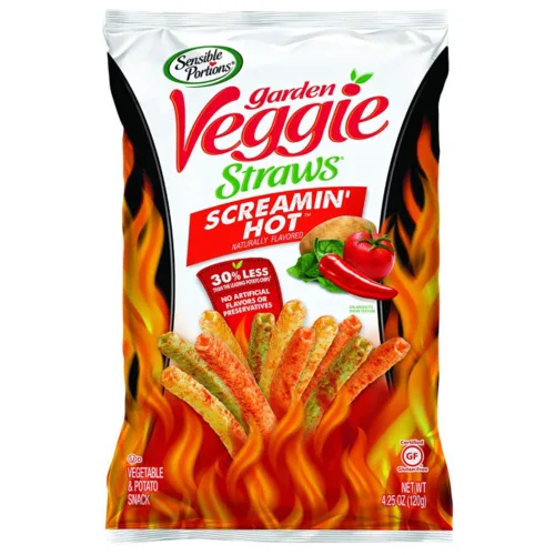 Vista 4 de Sensible Portions Pajitas de verduras de jardín, sal marina, 7 onzas (paquete de 5)