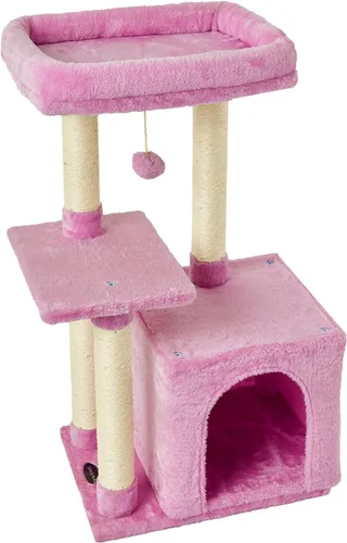 Vista 11 de FISH&NAP Lindo Árbol para Gatos Gatito Torre para Gatos para Gato de Interior Condominio Postes Rascadores de Sisal con Plataforma de Salto Muebles
