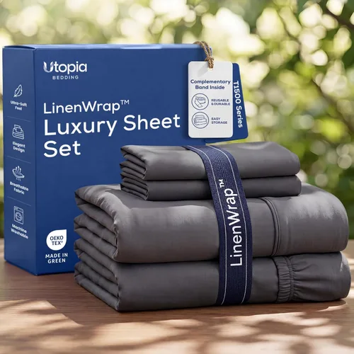 Vista 26 de Utopia Bedding - Juego de sábanas, tamaño individual, microfibra cepillada, suaves, esquinas profundas, incluye 1 encimera, 1 bajera y 1 fundas