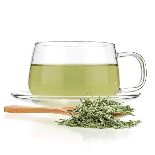 Vista 3 de Tealyra - Iri Sencha japonés - Mezcla de polvo matcha y té verde sencha - Té de hojas sueltas - Cafeína media - Alto antioxidante - 7.76 oz (8 onzas)