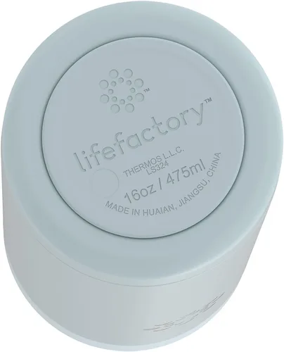 Vista 3 de Lifefactory Vaso aislado al vacío de acero inoxidable, 16 onzas, menta