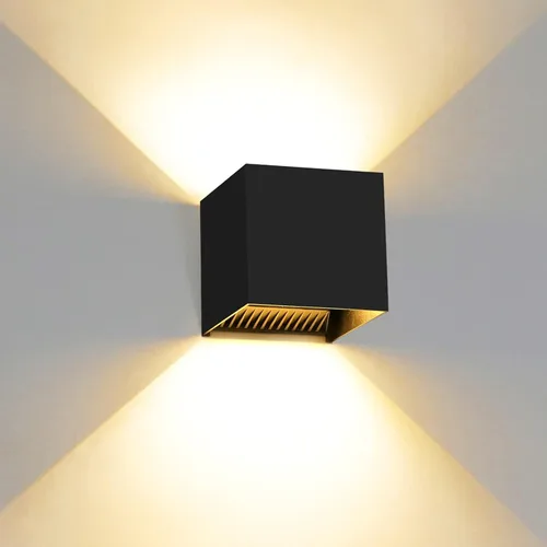 Vista 11 de Kawell Aplique de pared LED moderno de 12 W, ángulo de haz ajustable, impermeable, IP65, luz de pared de aluminio para interiores y exteriores