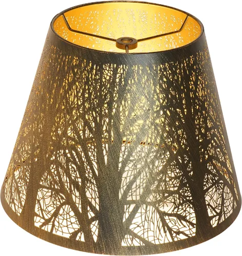 Vista 19 de Pantalla de lámpara de barril pequeño, repuesto de pantalla de flecha grabada de metal Replacement for Table Lamps and Wall Lights, 6'' Top 10