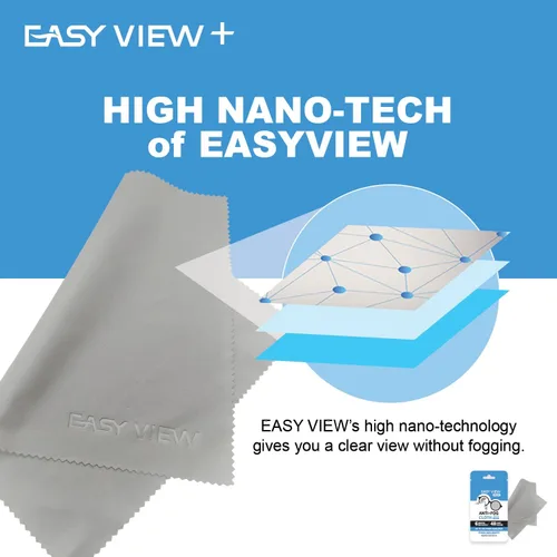 Vista 6 de EASY VIEW + Paño de microfibra antivaho - Para gafas gafas casco de motocicleta lente de cámara