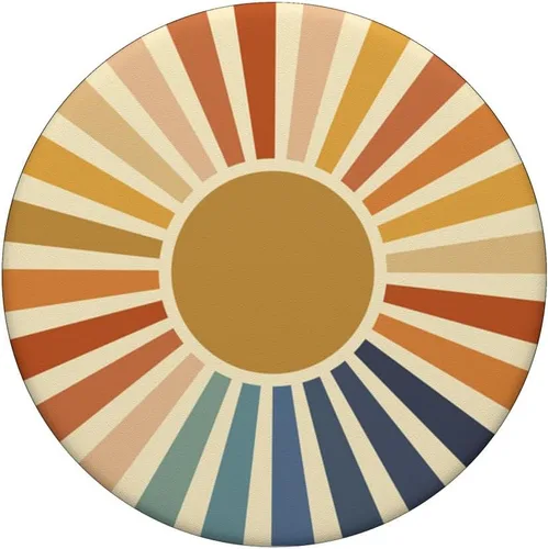 Vista 3 de Sunset Retro Otoño Colores Estilo nostálgico PopSockets PopSockets Estándar PopGrip