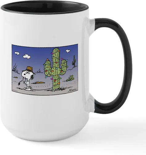 Vista 17 de CafePress Cactus Lights - Taza grande de cerámica (15.0 fl oz)