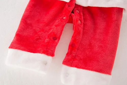 Vista 6 de LMYOVE Disfraz de Navidad para bebé conjunto de cosplay de Papá Noel para niños y niñas