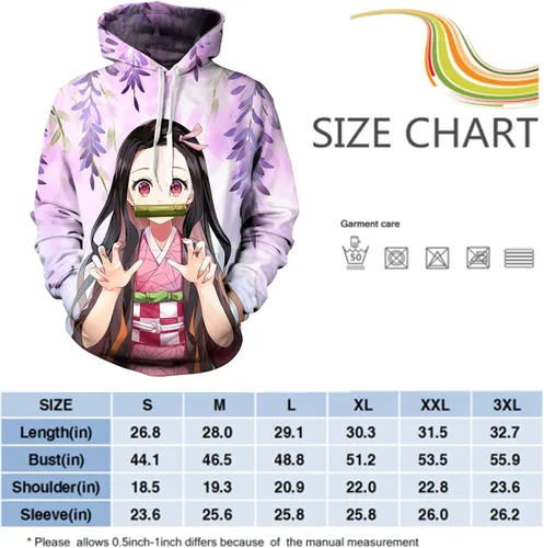 Vista 4 de ADLUH Sudadera unisex con capucha con estampado de anime, para hombre y mujer