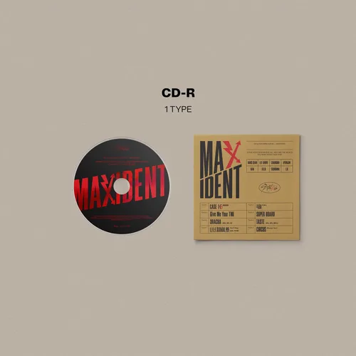 Vista 5 de Stray Kids - Mini álbum [MAXIDENT] (CASE Ver. / CHANGBIN Ver.) Estuche de papel + libro de fotos + CD-R + papel de letras + tarjeta de fotos +