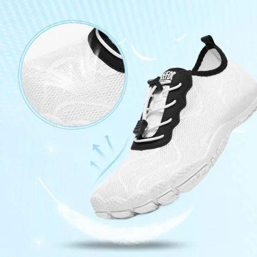 Vista 3 de HIITAVE - Zapatos acuáticos y con sensación de pies descalzos para hombre, calcetines acuáticos de secado rápido para deportes al aire libre