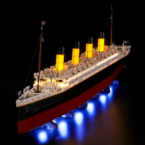 Vista 3 de BRIKSMAX Kit de iluminación LED para Creator Titanic, compatible con el modelo de bloques de construcción Lego 10294, no incluye el juego de Lego
