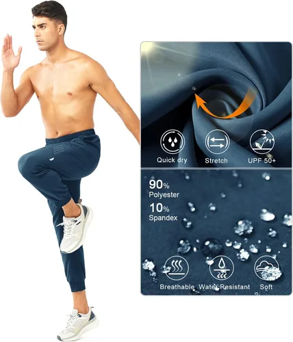 Vista 4 de NORTHYARD Pantalones deportivos de entrenamiento para hombre, ligeros, de secado rápido, pantalones deportivos para correr, gimnasio, pantalones