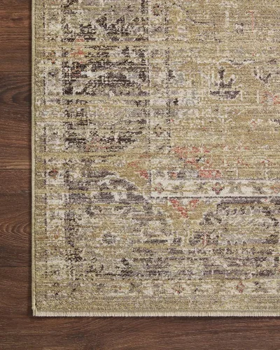 Vista 7 de Loloi Magnolia Home de Joanna Gaines, Colección Millie MIE-03 Oro/Carbón, 2 pies 3 pulgadas x 3 pies 10 pulgadas, Alfombra decorativa de 0,25