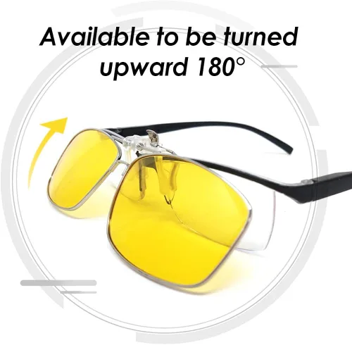 Vista 5 de TERAISE Polarized Clip-on Sunglasses with Flip Up Function Suitable Driving Sports