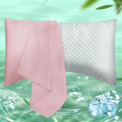 Vista 25 de Fundas de Almohada Tamaño Estándar Paquete de 2, Fundas de Almohada de Viscosa Refrescante con Cierre de Sobre, Fundas de Almohada Frescas